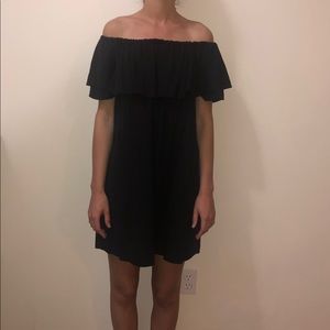 ZARA black off shoulder dress